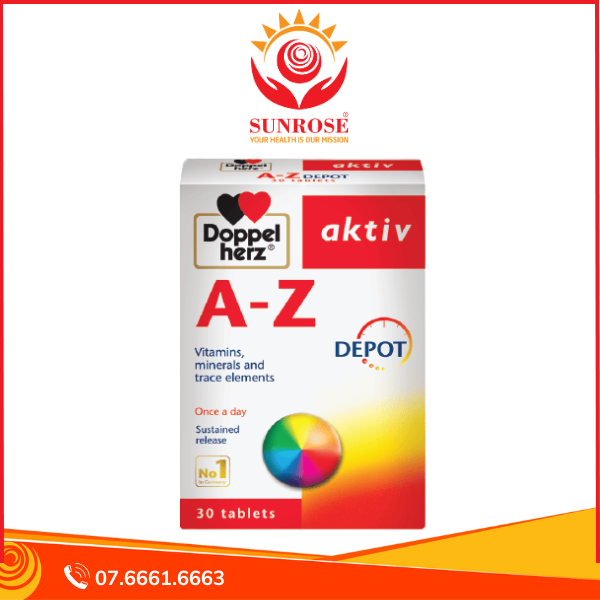 A-Z DEPOT - Thực phẩm hỗ trợ cường hệ miễn dịch - Hộp 30 viên