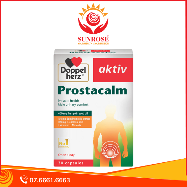 Prostacalm - Hỗ trợ giảm các triệu chứng do bệnh phì đại tiền liệt tuyến - Hộp 30 viên