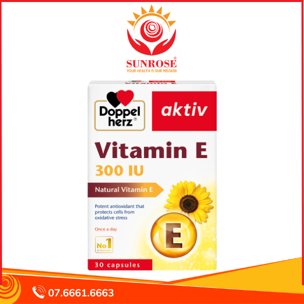 VITAMIN E - Hỗ trợ làm chậm quá trình lão hóa - Hộp 30 viên