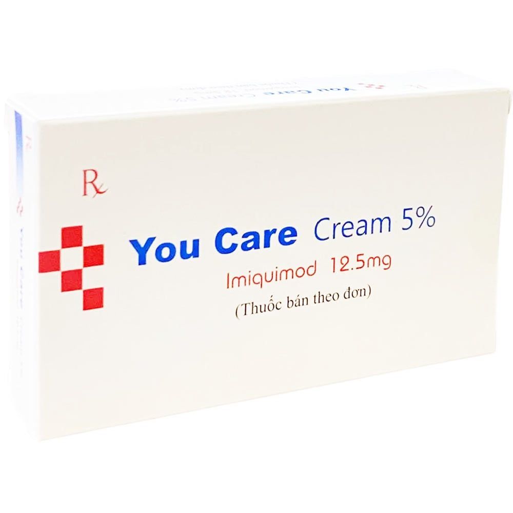 Thuốc You Care Cream 5% điều trị mụn cóc sinh dục ngoài và hậu môn(12 gói)