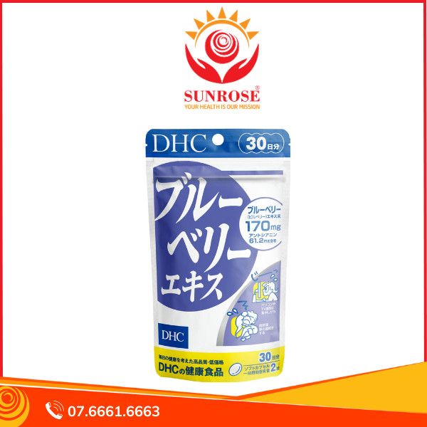  Viên uống việt quất bổ mắt DHC Blueberry Extract (30 ngày) 