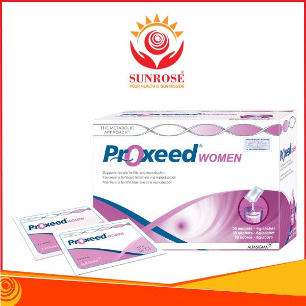  Proxeed® Women bột uống Tpbvsk - Hỗ Trợ Vô Sinh Nữ Giới, Hàng chuẩn Ý, Hộp 30 gói. 
