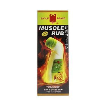  Dầu xoa bóp Con Ó Eagle Brand Muscle Rub giảm đau lưng, viêm khớp, bong gân (85ml) 