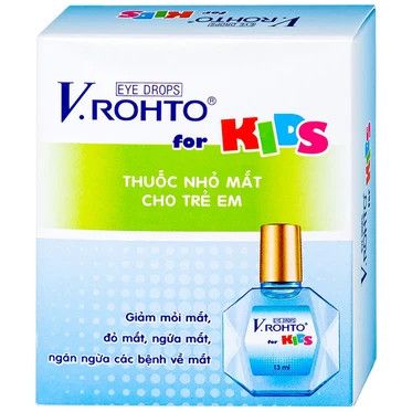  Thuốc nhỏ mắt V.Rohto For Kids giảm mỏi mắt, đỏ mát, ngứa mắt (13ml) 