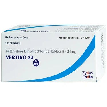  Thuốc Vertiko 24 Cadila điều trị chóng mặt, suy giảm thính giác (10 vỉ x 10 viên) 