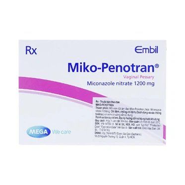  Viên đặt âm đạo Miko-Penotran MEGA We care điều trị nấm candida âm đạo (1 viên) 