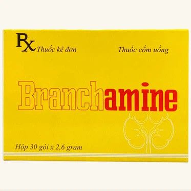  Thuốc cốm uống Branchamine Becamex cung cấp các acid amin trong suy thận mạn tính (30 gói x 2,6g) 