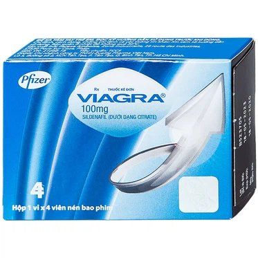  Thuốc Viagra 100mg Pfizer điều trị rối loạn cương dương (1 vỉ x 4 viên) 