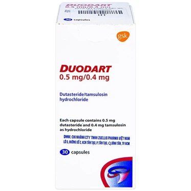  Thuốc Duodart 0.5mg/0.4mg GSK điều trị bệnh phì đại lành tính tuyến tiền liệt (30 viên) 