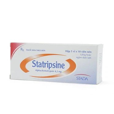  Thuốc Statripsine Stella điều trị phù nề sau chấn thương (5 vỉ x 10 viên) 