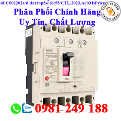 2CJ117A000020 CẦU DAO TỰ ĐỘNG DẠNG KHỐI MITSUBISHI NF125-SEV 4P 32-63A