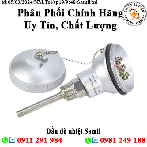 Đầu dò nhiệt Samil N-PT 200mm + dây 1m (PT đơn)