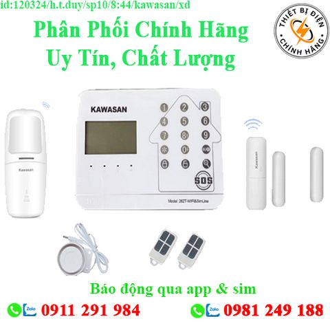 Báo động qua app & sim 262T WIFI SIM LINE