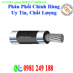 Daphaco AV 12 : Cáp điện lực hạ thế 1 lõi, ruột nhôm 0,6/1 kV