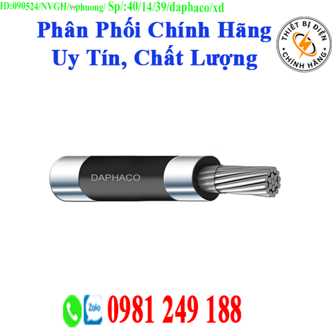 Daphaco AV 150 : Cáp điện lực hạ thế 1 lõi, ruột nhôm 0,6/1 kV