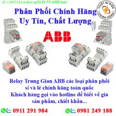 Relay Trung Gian ABB các loại về kho nhiều, chưa cập nhật hết sản phẩm, giá, chính sách khuyến mãi, chiết khấu, vui lòng liên hệ để biết thêm chi tiết