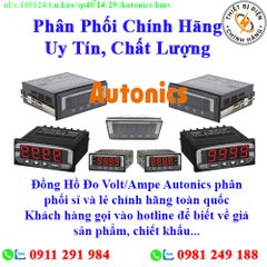 Đồng Hồ Đo Volt/Ampe Autonics về kho nhiều, chưa cập nhật hết sản phẩm, giá, chính sách khuyến mãi, chiết khấu, vui lòng liên hệ để biết thêm chi tiết