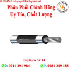 Daphaco AV 14 : Cáp điện lực hạ thế 1 lõi, ruột nhôm 0,6/1 kV