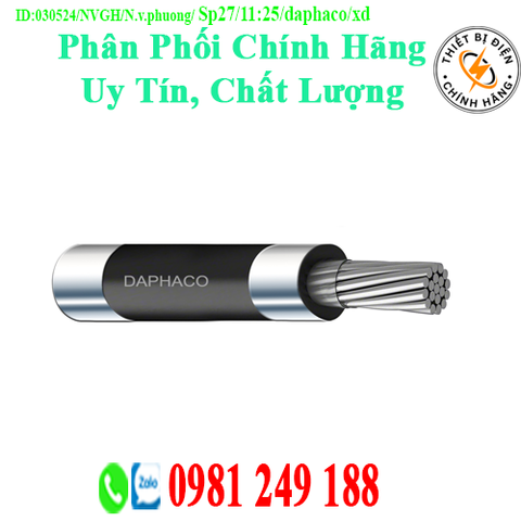 Daphaco AV 12 : Cáp điện lực hạ thế 1 lõi, ruột nhôm 0,6/1 kV