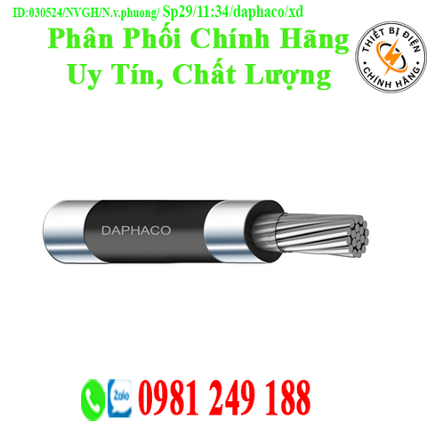 Daphaco AV 14 : Cáp điện lực hạ thế 1 lõi, ruột nhôm 0,6/1 kV