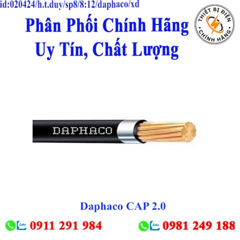 Daphaco CAP 2.0 : Cáp điện lực hạ thế 1 lõi, ruột đồng 0,6/1 kV