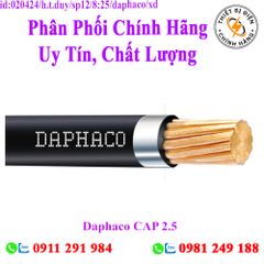 Daphaco CAP 2.5 : Cáp điện lực hạ thế 1 lõi, ruột đồng 600V