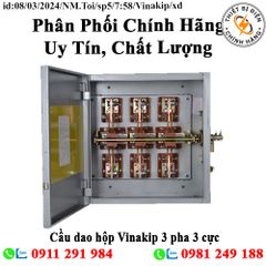 Cầu dao hộp Vinakip 3 pha 3 cực