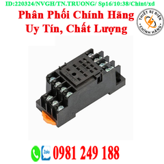 Đế relay trung gian CZY14B Chint (14 chân dẹt)