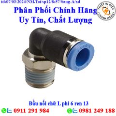 Đầu nối chữ L phi 6 ren 13 Sang-A GPL0602