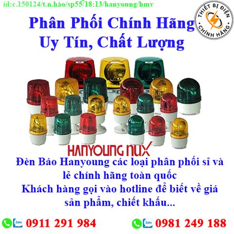 Đèn Báo Hanyoung các loại về kho nhiều, chưa cập nhật hết sản phẩm, giá, chính sách khuyến mãi, chiết khấu, vui lòng liên hệ để biết thêm chi tiết