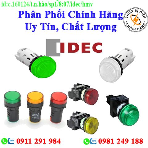 Phân phối Đèn Báo IDEC các loại chính hãng giá sỉ, chính hãng, toàn quốc