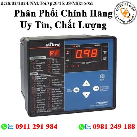 Bộ điều khiển bù CSPK Mikro 12 cấp PFR120NX