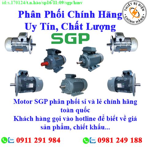 Motor SGP các loại về kho nhiều, chưa cập nhật hết sản phẩm, giá, chính sách khuyến mãi, chiết khấu, vui lòng liên hệ để biết thêm chi tiết