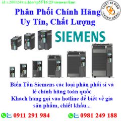 Biến Tần  Siemens các loại về kho nhiều, chưa cập nhật hết sản phẩm, giá, chính sách khuyến mãi, chiết khấu, vui lòng liên hệ để biết thêm chi tiết