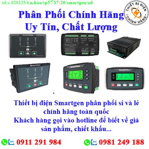 Thiết bị điện Smartgen các loại về kho nhiều, chưa cập nhật hết sản phẩm, giá, chính sách khuyến mãi, chiết khấu, vui lòng liên hệ để biết thêm chi tiết