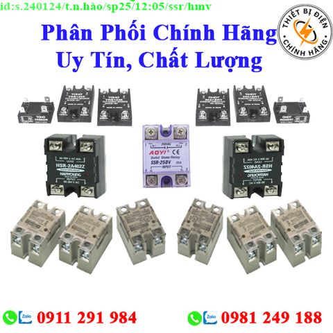 Phân phối Rơ le bán dẫn các loại chính hãng giá sỉ, chính hãng, toàn quốc