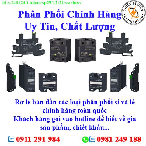 Rơ le bán dẫn các loại về kho nhiều, chưa cập nhật hết sản phẩm, giá, chính sách khuyến mãi, chiết khấu, vui lòng liên hệ để biết thêm chi tiết