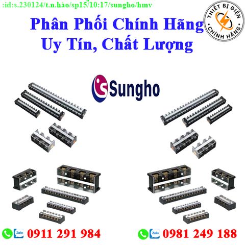 Cầu đấu điện Sungho  các loại giá rẻ, chất lượng, bảo hành chính hãng