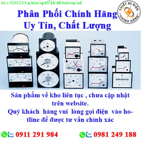 Thiết bị điện Taiwan Meters các loại giá rẻ, chất lượng, bảo hành chính hãng