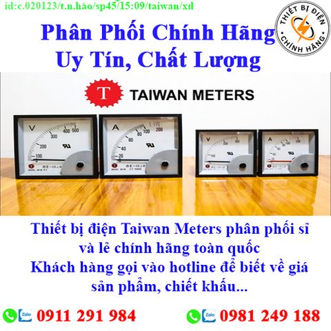 Thiết bị điện Taiwan Meters các loại về kho nhiều, chưa cập nhật hết sản phẩm, giá, chính sách khuyến mãi, chiết khấu, vui lòng liên hệ để biết thêm chi tiết