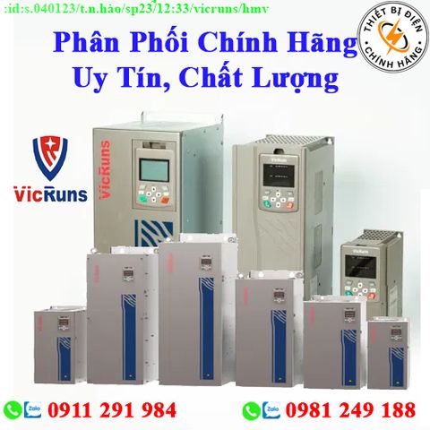 Biến Tần Vicruns các loại giá rẻ, chất lượng, bảo hành chính hãng