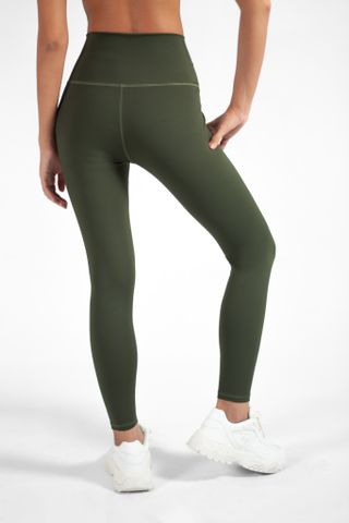 UniqFit Quần Legging Nữ UNIQ Cool Peel Cạp Chéo Xanh Rêu Đậm