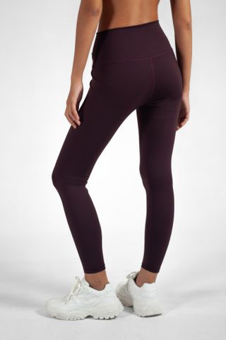 UniqFit Quần Legging Nữ UNIQ Cool Peel Cạp Chéo Nâu