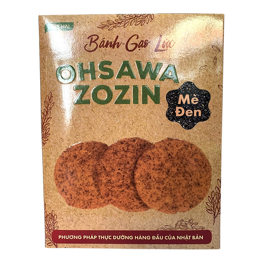 Bánh Gạo Lứt Mè Đen - Ohsawa Zozin