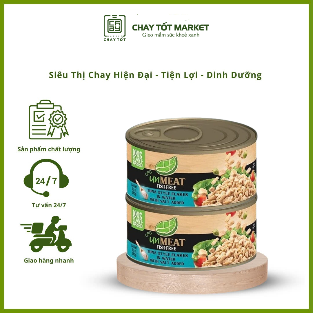 Combo 2 Cá Ngừ Chay Xắt Lát Ngâm Muối - Unmeat