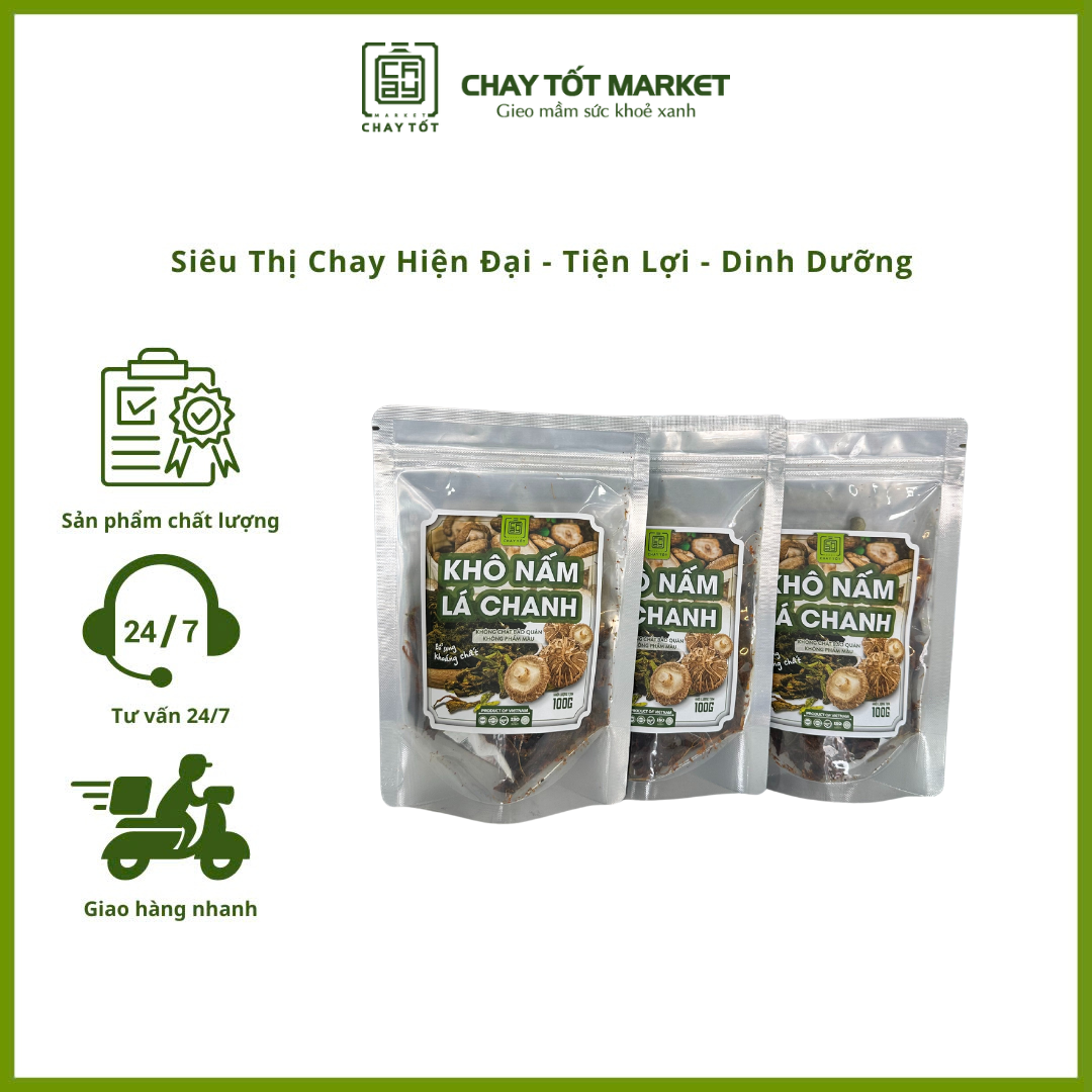 Combo 3 Khô Nấm Lá Chanh - CTM