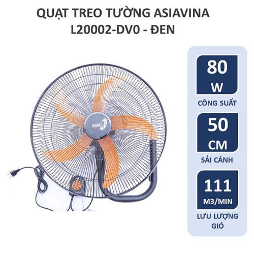 Quạt treo ASIAvina - L20002-DV0 - Đen
