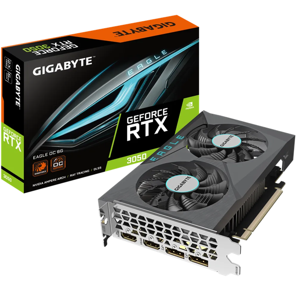 VGA Gigabyte GeForce RTX 3050 Eagle OC 6G (GV-N3050EAGLE OC-6GD)