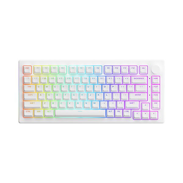 BÀN PHÍM CƠ AKKO 5075B PLUS WHITE (AKKO SWITCH V3 – CREAM YELLOW PRO)