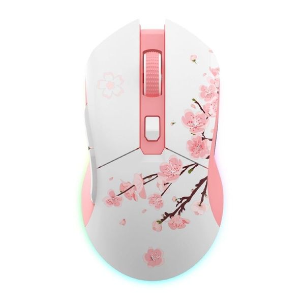 Chuột DareU EM901X RGB Superlight Wireless Pink